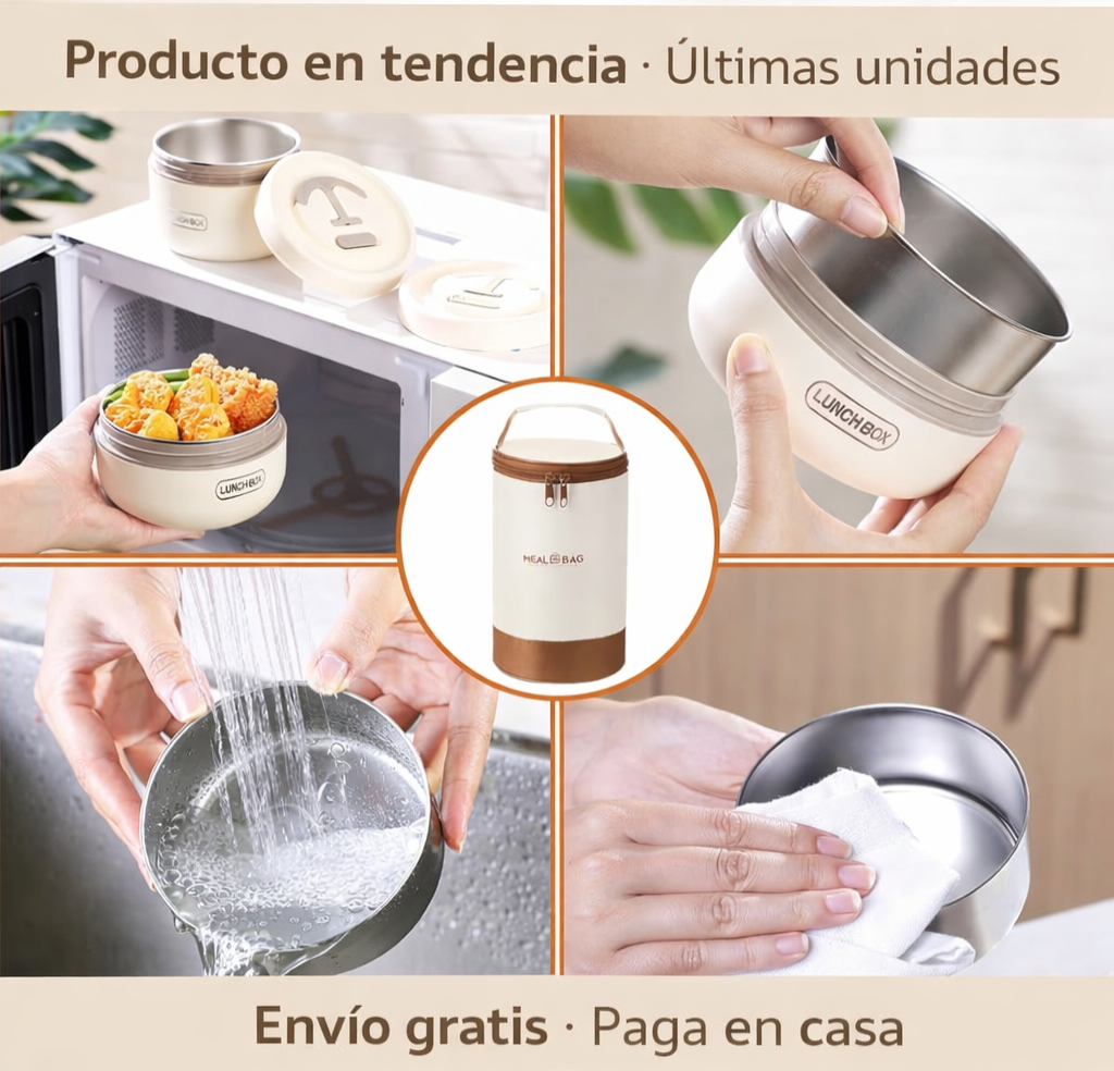 ThermoBento™ Juego De Lonchera Termica 3 Contenedores