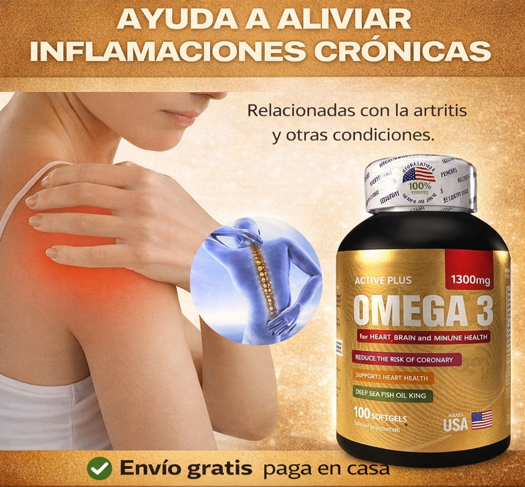 VitaOmega+ 3X - 100 Softgels x 3 unidades