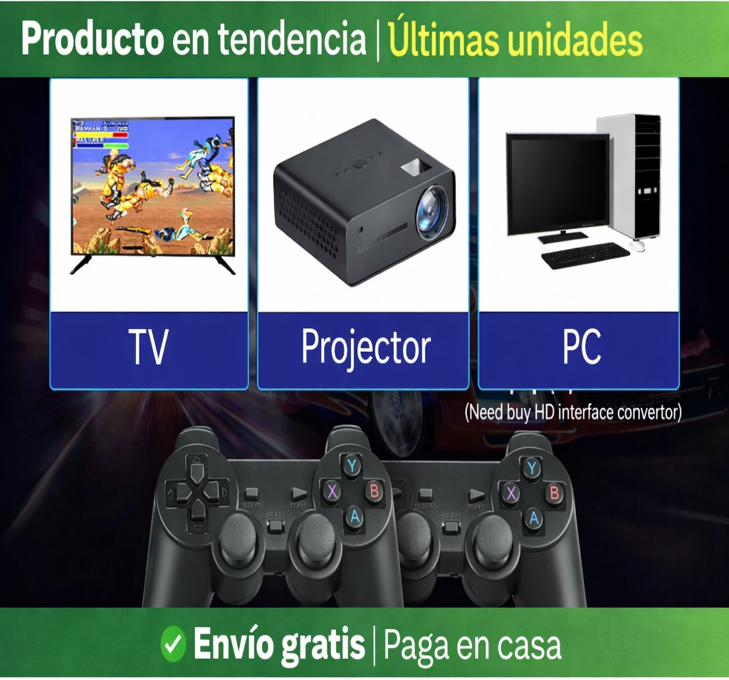 RetroPlay™ Consola Video Juegos 4k 2 Controles