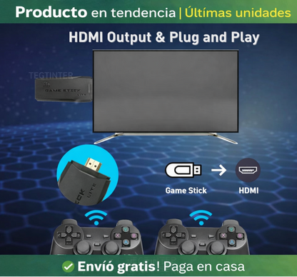 RetroPlay™ Consola Video Juegos 4k 2 Controles
