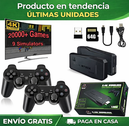 RetroPlay™ Consola Video Juegos 4k 2 Controles
