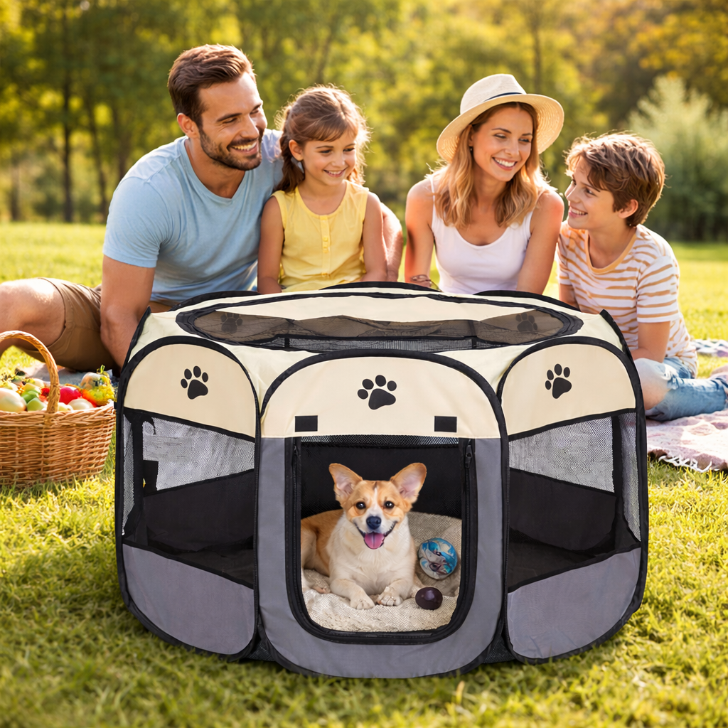PetCamp™ – Corral Plegable para Mascotas Talla S