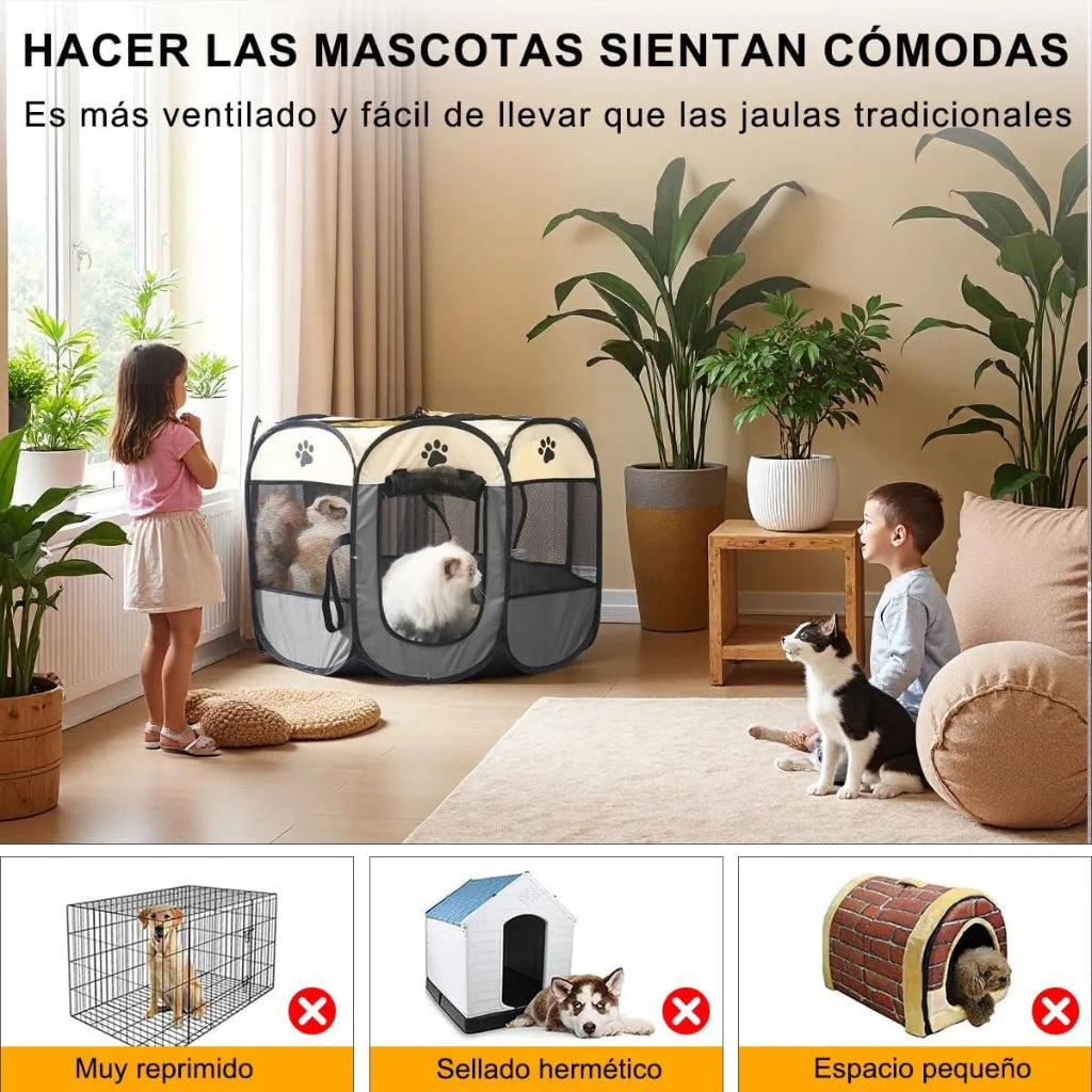 PetCamp™ – Corral Plegable para Mascotas Talla S