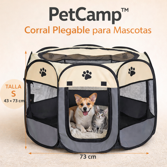 PetCamp™ – Corral Plegable para Mascotas Talla S
