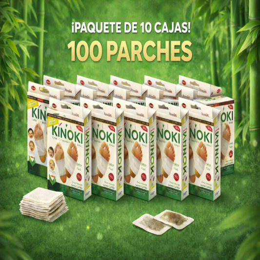 ParchesDetox™ – Parches Desintoxicantes Naturales 10 Cajas (100 Unds)