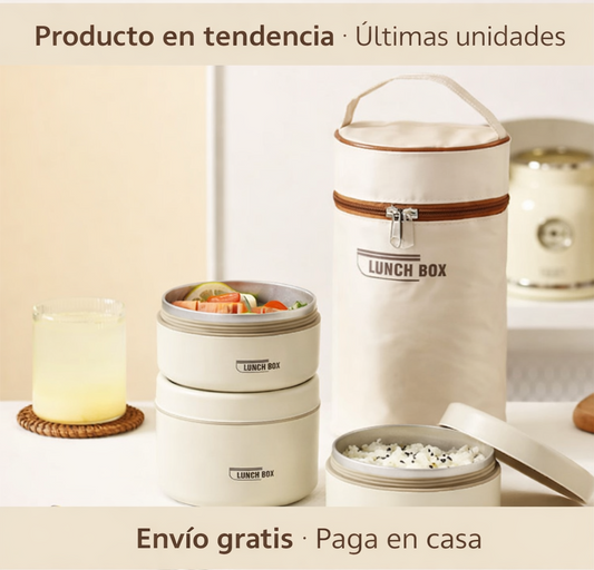 ThermoBento™ Juego De Lonchera Termica 3 Contenedores