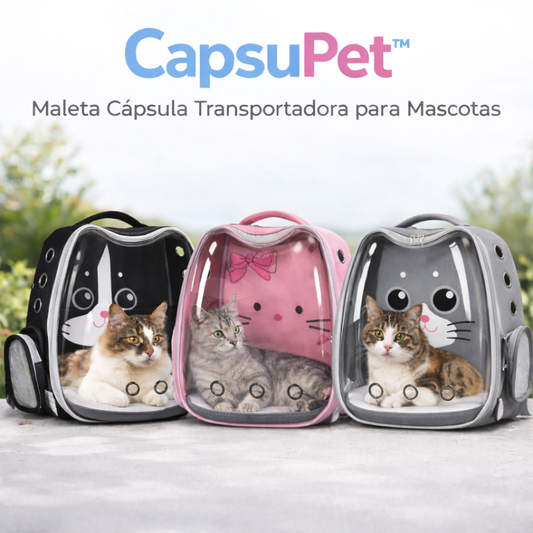 CapsuPet™ – Maleta Cápsula Transportadora para Gatos