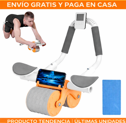 Rueda Abdominal SmartFit  - Gratis Set Bandas Tubula
