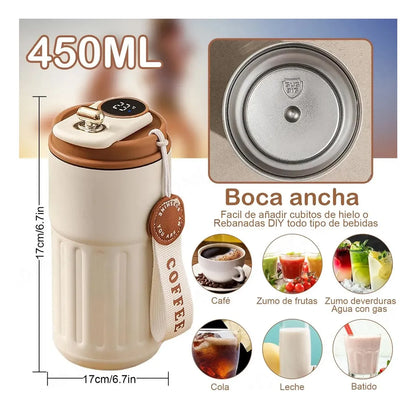 ThermoSense™ – Taza Térmica Inteligente con Pantalla de Temperatura
