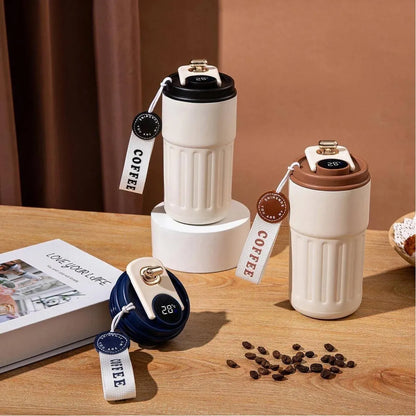ThermoSense™ – Taza Térmica Inteligente con Pantalla de Temperatura